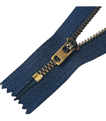 Amazon.com: 9 inch Metal Zipper Black Non Separating Brass Jean